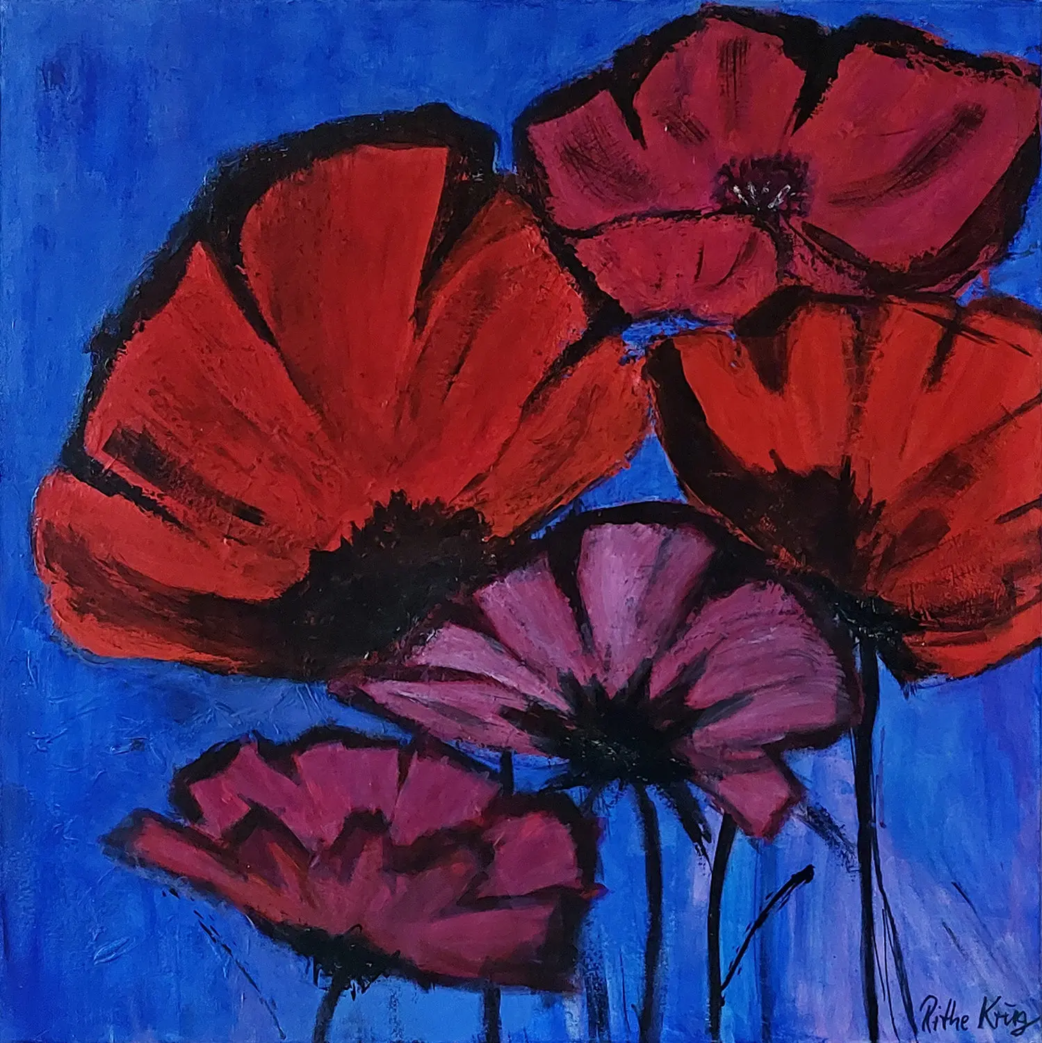 Fleurs rouges