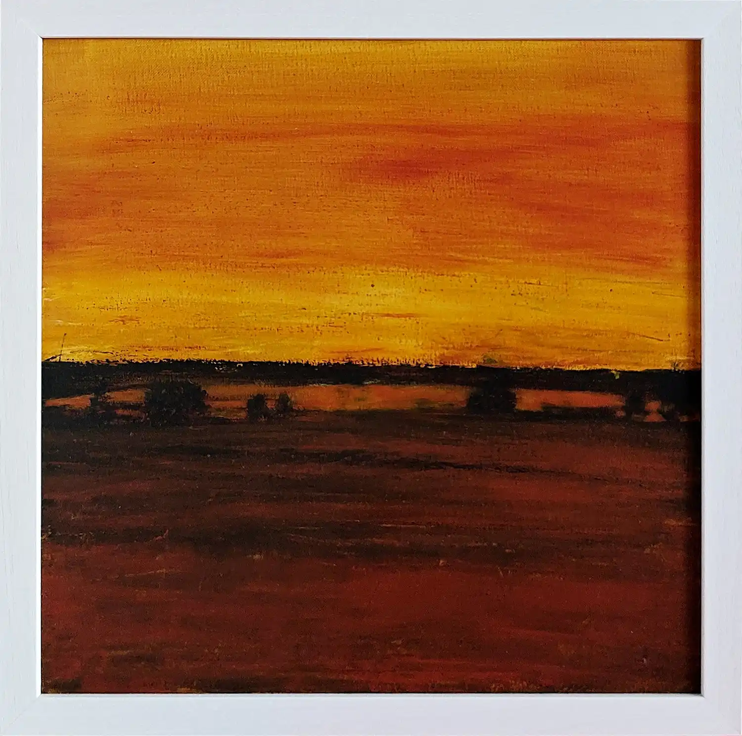 Golden Hour (im Echtholzrahmen)