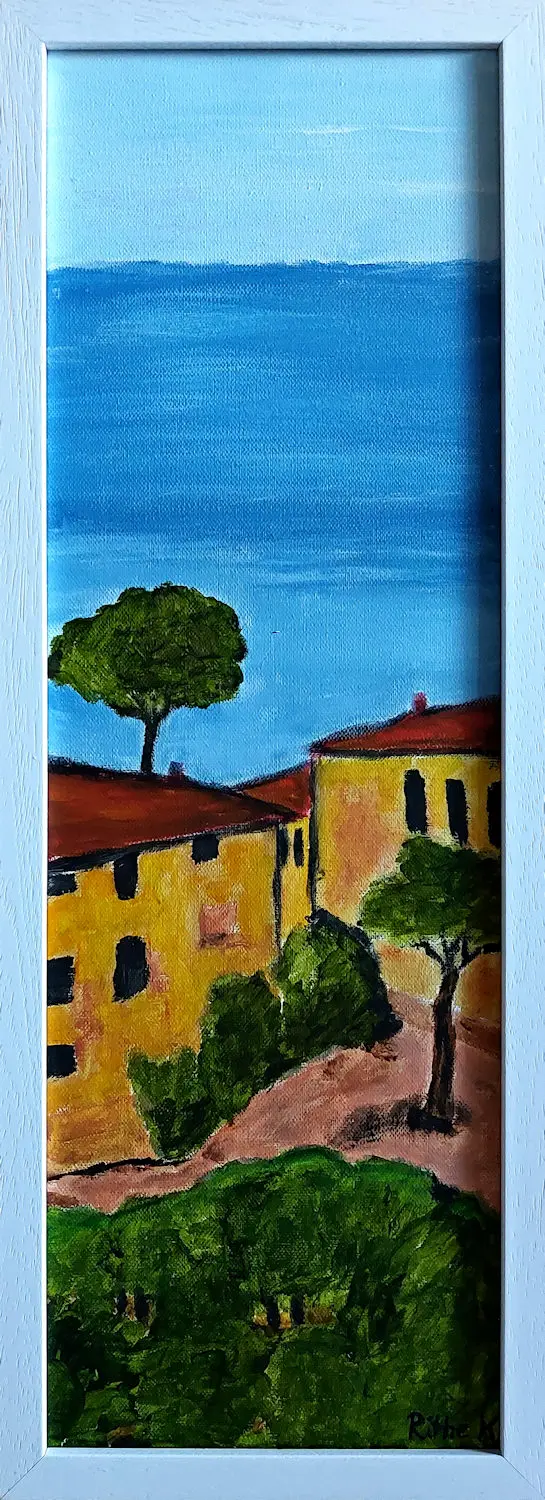 Villa al mare (gerahmt)